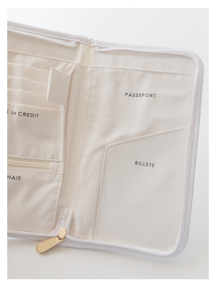 Soft & Cute Cartoon Bear Print Travel Passport, Document & Card Organizer