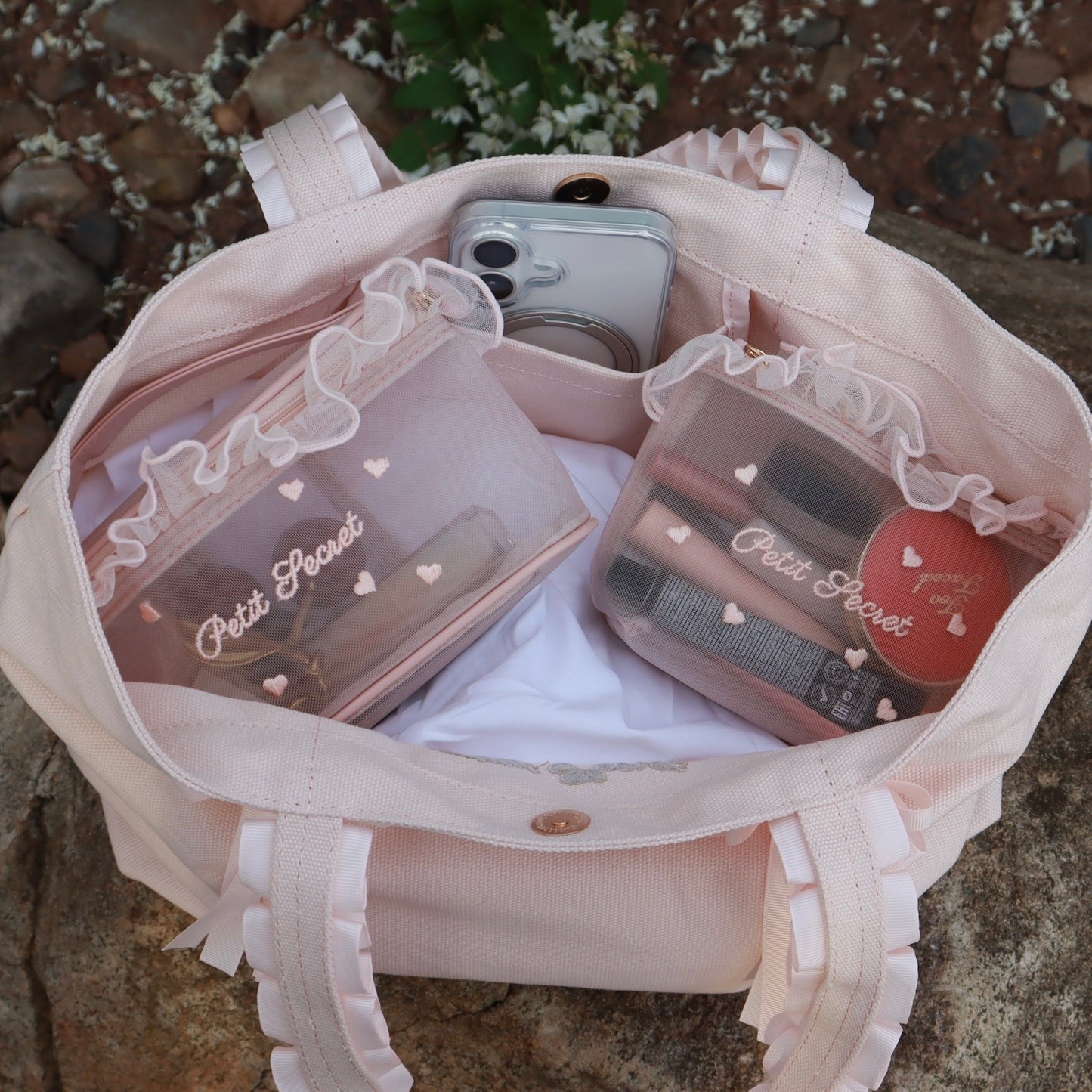 Petit Secret Ruffles Strap Tote Bag