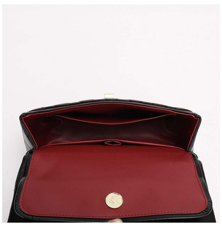 Stylish Niche Vintage Versatile Shoulder & Crossbody Bag for Women, Classic Chic Quilted Pattern Chain Bag, Elegant All-Match Daily Fashion Bag