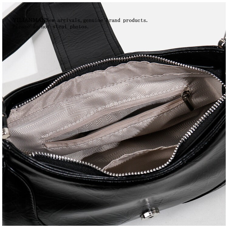 Women's Niche Design Premium Texture Baguette Bag, Vintage Underarm Handbag, Versatile Trendy Ins-style Shoulder Bag for Daily & Commute