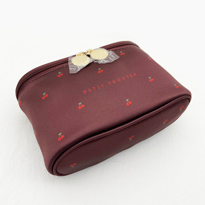 Petit Secret PETIT TROUVER sweet little cherry print portable travel makeup bag