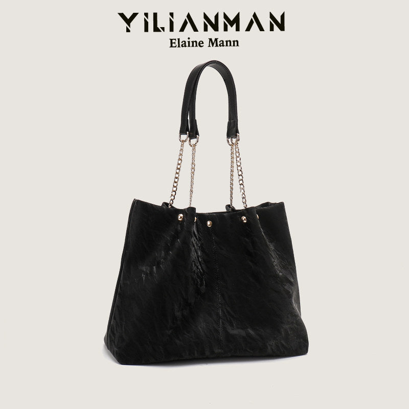 Women's Niche Unique Design Tote Bag, Large Capacity Daily Commute Bag, Versatile Underarm, Top Handle & Single Shoulder Bag