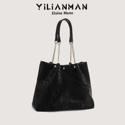 Women's Niche Unique Design Tote Bag, Large Capacity Daily Commute Bag, Versatile Underarm, Top Handle & Single Shoulder Bag