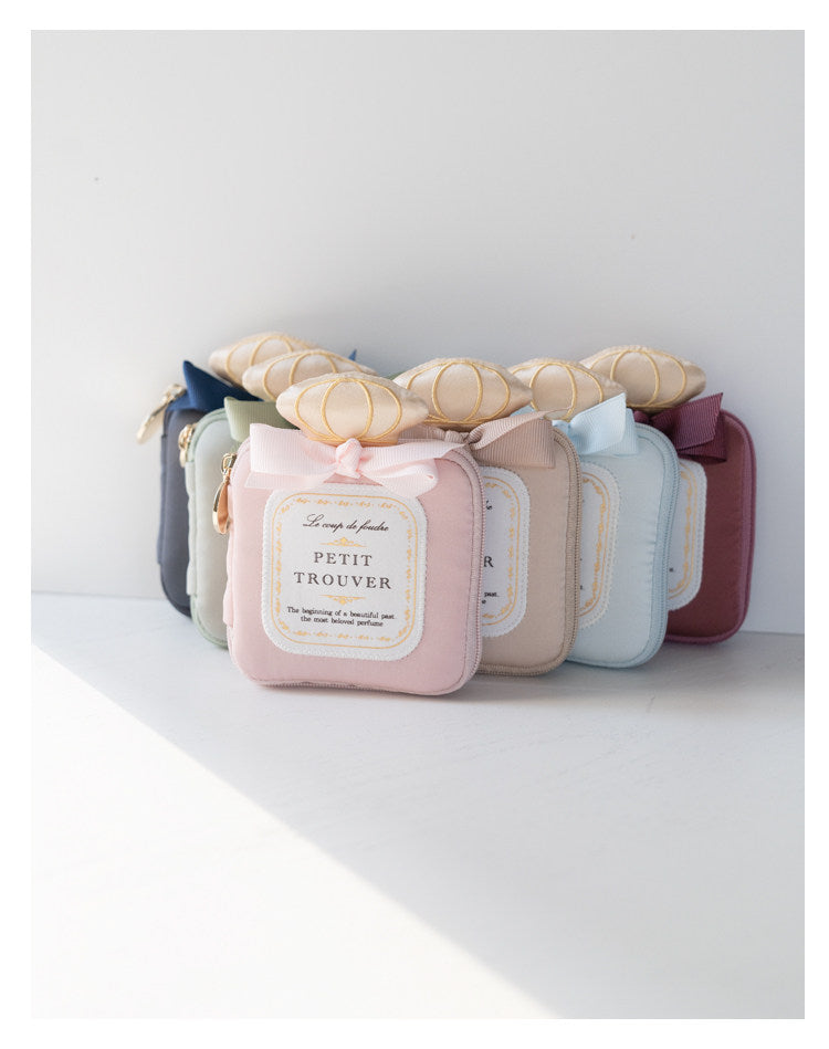 Sweet, Elegant & Cute Bowknot Perfume Bottle - Shaped Jewelry Storage Pouch
