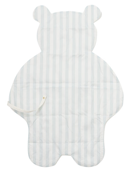 Adorable Teddy Bear Embroidered Baby Changing Pad - Foldable & Portable Travel Underpad for Infants