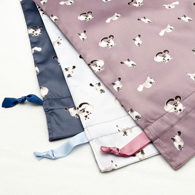 Siamese Cat Print Drawstring Pouch - Portable Jewelry & Makeup Organizer Bag