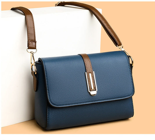 Women's Stylish Versatile Minimalist Square Bag, Color Block 3D Stereo Structured Phone Pouch, Multi-wear Crossbody & Single Shoulder Bag