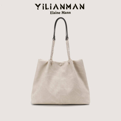 Women's Niche Unique Design Tote Bag, Large Capacity Daily Commute Bag, Versatile Underarm, Top Handle & Single Shoulder Bag