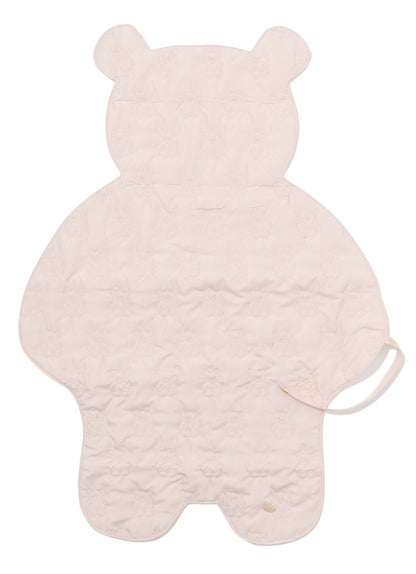 Adorable Teddy Bear Embroidered Baby Changing Pad - Foldable & Portable Travel Underpad for Infants