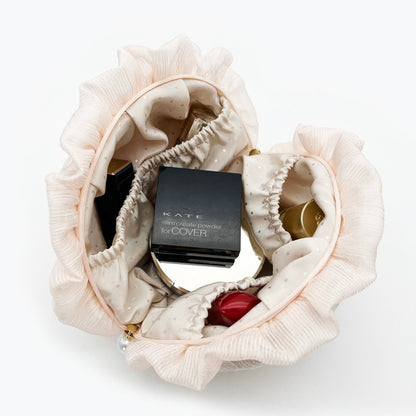 Sweetheart Lace Collection: Makeup Pouch, Jewelry Roll & Multi-Function Wallet