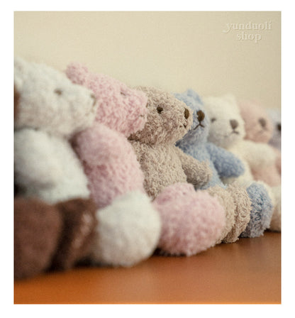 Cute & Adorable Fluffy Solid-color Little Bear Plush Doll | Baby Comfort Toy