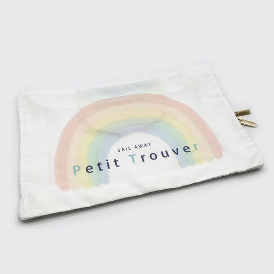 Petit Trouver Rainbow Print Soft Fabric Travel Clothing Storage Organizer Bag