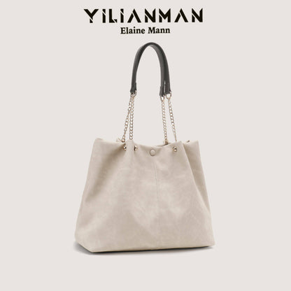 Women's Niche Unique Design Tote Bag, Large Capacity Daily Commute Bag, Versatile Underarm, Top Handle & Single Shoulder Bag