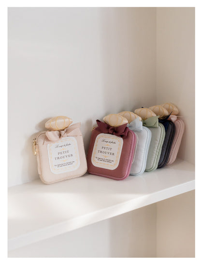 Sweet, Elegant & Cute Bowknot Perfume Bottle - Shaped Jewelry Storage Pouch