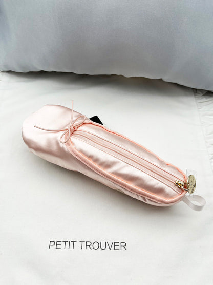 Sweet Ballet Flat-Inspired Makeup Pouch - Cosmetic Brush & Pencil Organizer with Hook