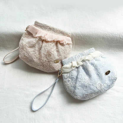 Sweetheart Lace Collection: Makeup Pouch, Jewelry Roll & Multi-Function Wallet