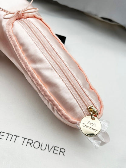 Sweet Ballet Flat-Inspired Makeup Pouch - Cosmetic Brush & Pencil Organizer with Hook