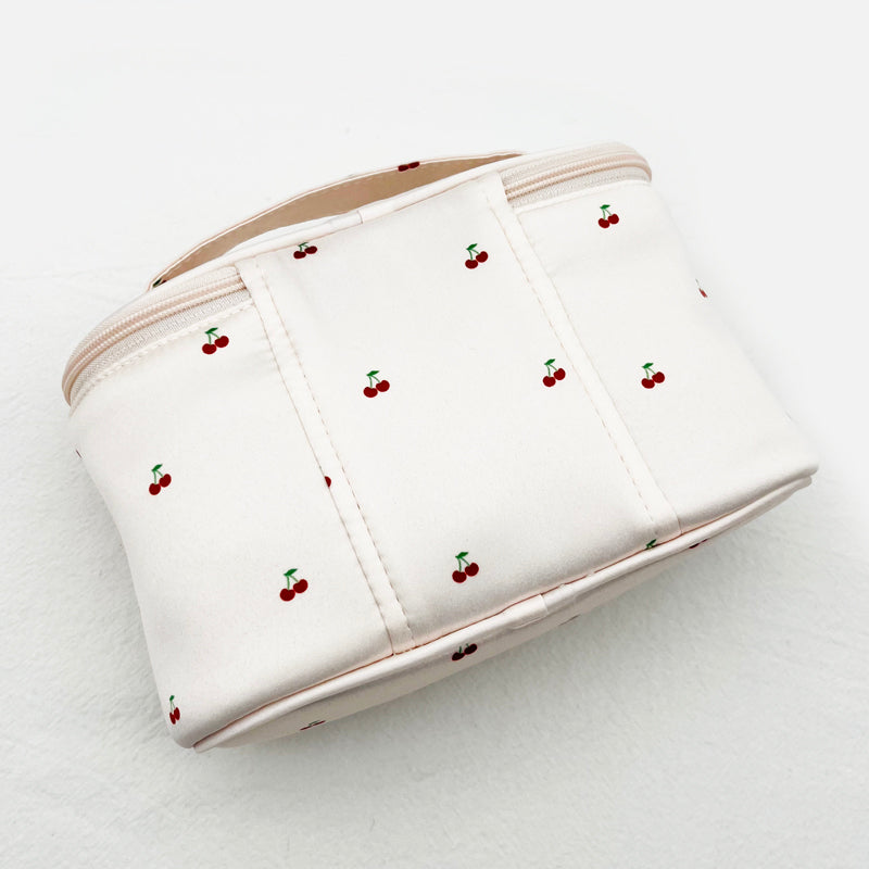 Petit Secret PETIT TROUVER sweet little cherry print portable travel makeup bag