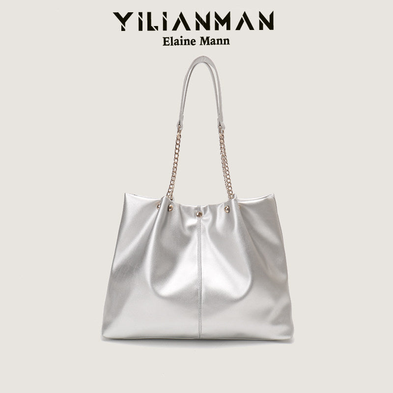 Women's Niche Unique Design Tote Bag, Large Capacity Daily Commute Bag, Versatile Underarm, Top Handle & Single Shoulder Bag
