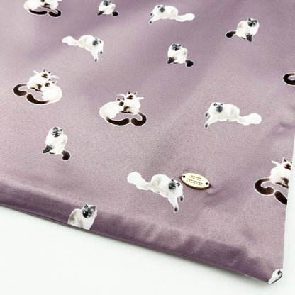 Siamese Cat Print Drawstring Pouch - Portable Jewelry & Makeup Organizer Bag
