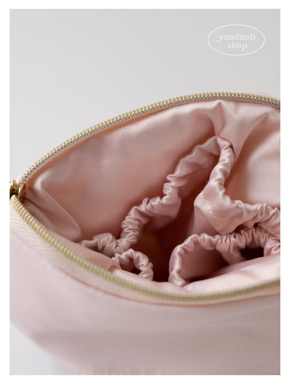 Japanese - Style Sweet & Cute Rose Embroidery Mesh Portable Sanitary Pad & Tissue Pouch