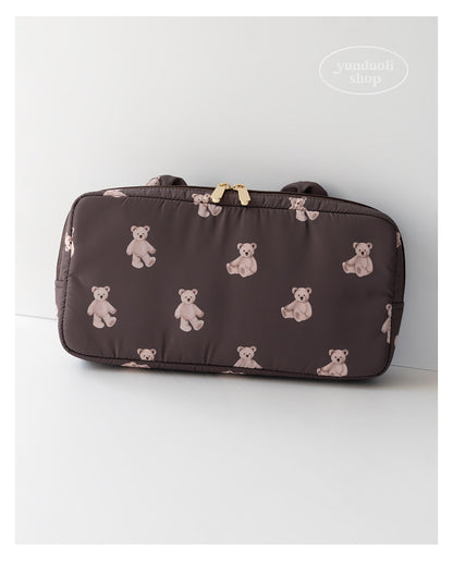 Cute Cartoon Bear Lightweight Travel Bag | Nintendo Switch Console Storage Pouch