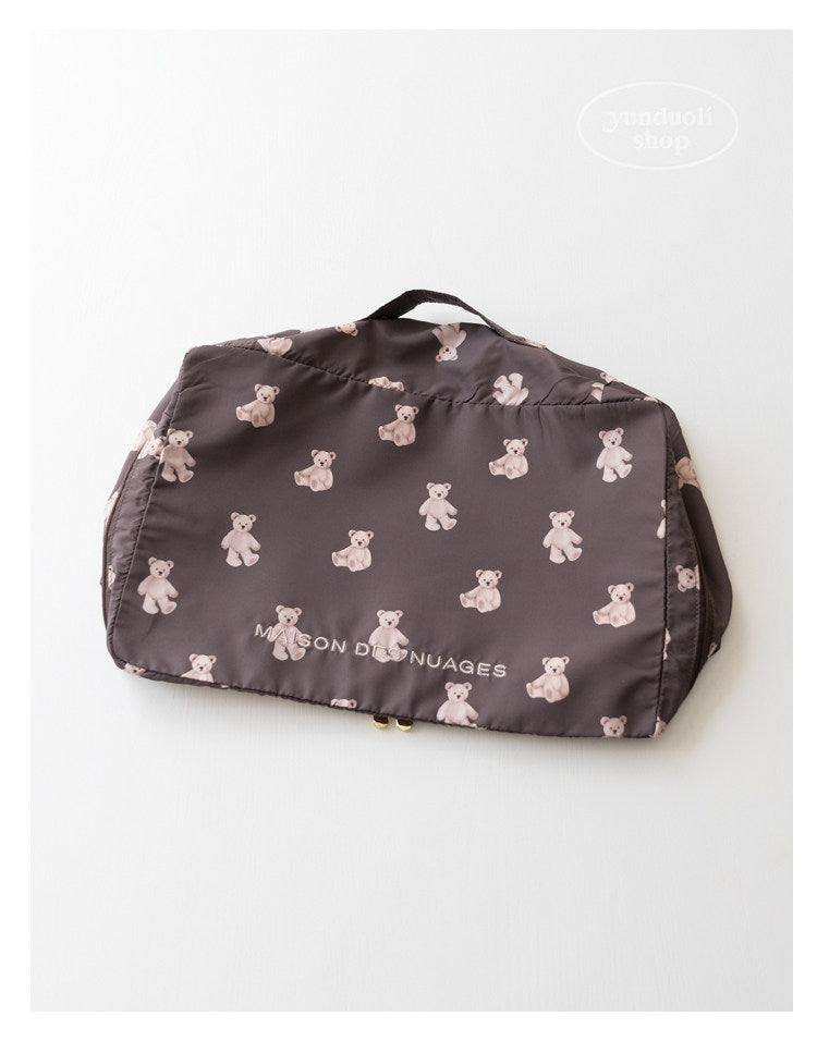 Soft, Cute and Adorable Cartoon Bear-Themed Travel Storage Set: Lightweight Storage Bags for Clothes and Underwear