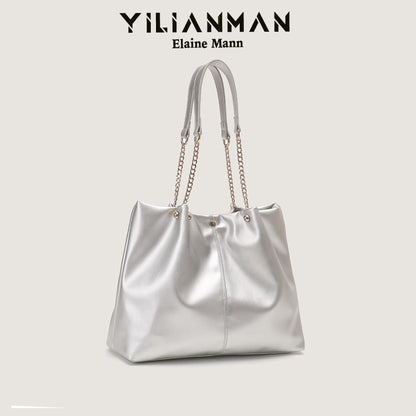 Women's Niche Unique Design Tote Bag, Large Capacity Daily Commute Bag, Versatile Underarm, Top Handle & Single Shoulder Bag