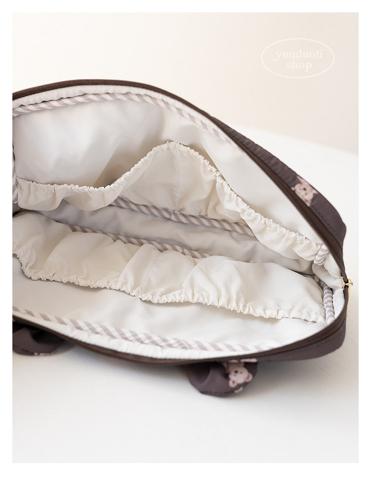 Cute Cartoon Bear Lightweight Travel Bag | Nintendo Switch Console Storage Pouch