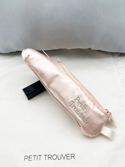 Sweet Ballet Flat-Inspired Makeup Pouch - Cosmetic Brush & Pencil Organizer with Hook