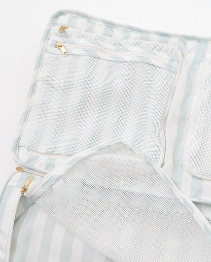 Adorable Teddy Bear Embroidered Travel Organizer - Multi-Purpose Clothing Sorting Bag for Luggage & Home Storage