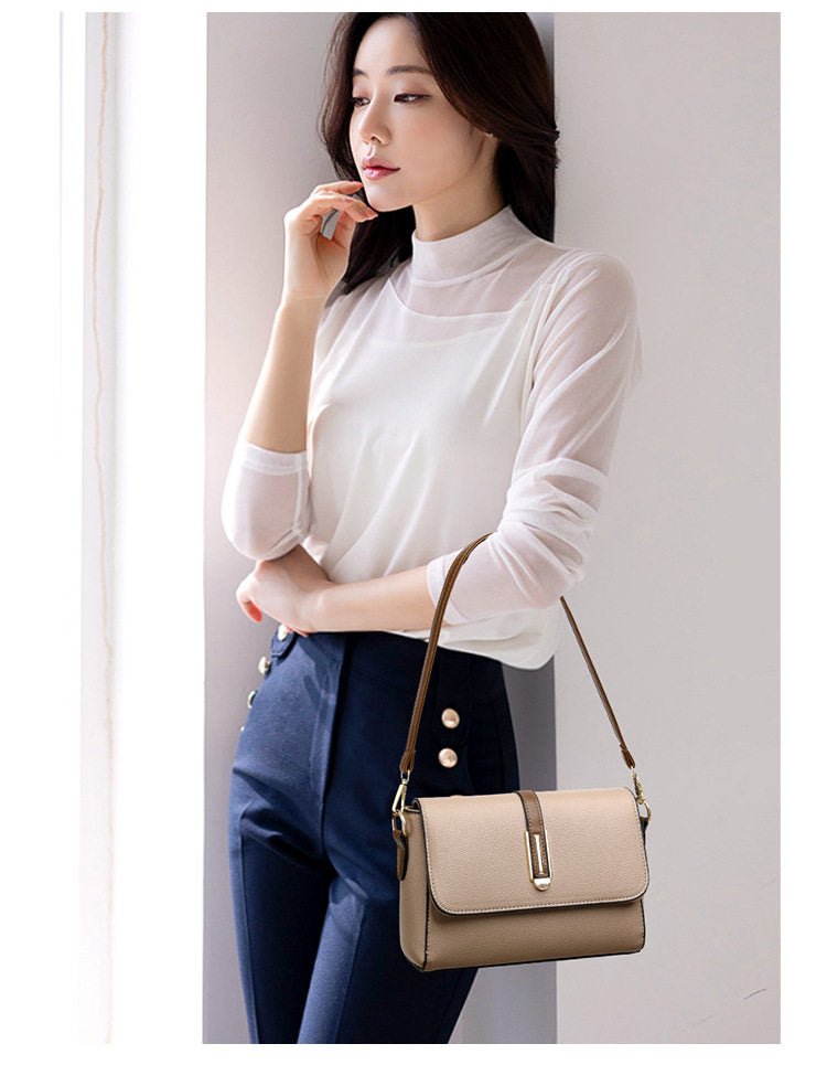 Women's Stylish Versatile Minimalist Square Bag, Color Block 3D Stereo Structured Phone Pouch, Multi-wear Crossbody & Single Shoulder Bag