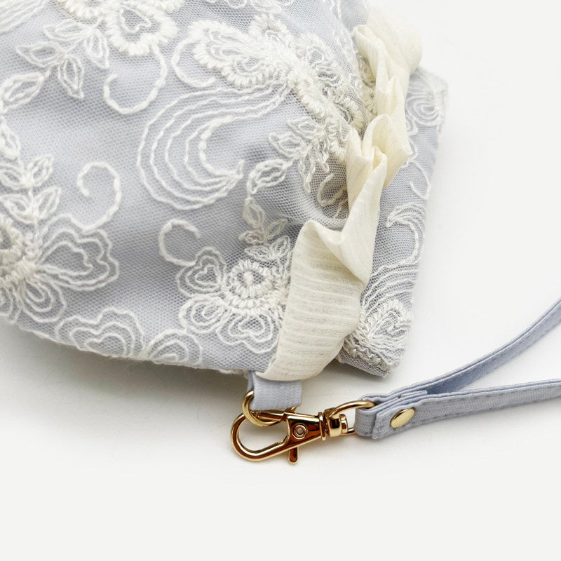 Sweetheart Lace Collection: Makeup Pouch, Jewelry Roll & Multi-Function Wallet