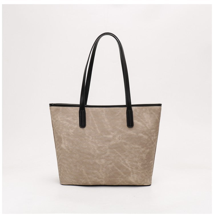 Women's Niche Design Large Capacity Commute Tote Bag, Spacious School Book Bag for Students, Versatile Shoulder & Top Handle Handbag