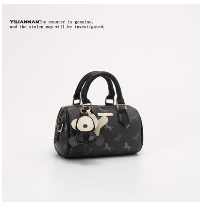Exclusive Niche Design Vibrant Cylindrical Boston Bag for Women, Stylish Dual-use Top Handle Shoulder & Crossbody Bag