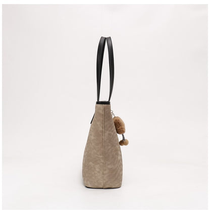 Women's Niche Design Large Capacity Commute Tote Bag, Spacious School Book Bag for Students, Versatile Shoulder & Top Handle Handbag