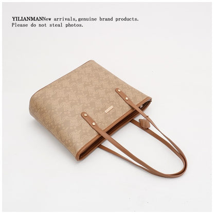 Versatile Daily Commute Spacious Tote Bag for Women, Large Capacity Red Shoulder & Top Handle Handbag, Roomy Large Bag for Work & Daily Use