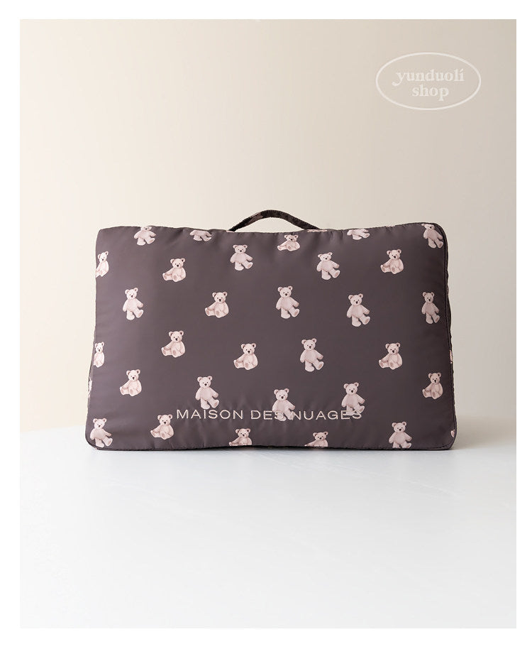 Soft, Cute and Adorable Cartoon Bear-Themed Travel Storage Set: Lightweight Storage Bags for Clothes and Underwear