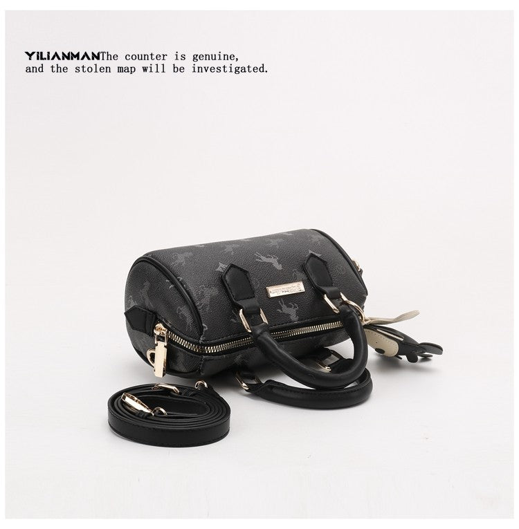 Exclusive Niche Design Vibrant Cylindrical Boston Bag for Women, Stylish Dual-use Top Handle Shoulder & Crossbody Bag