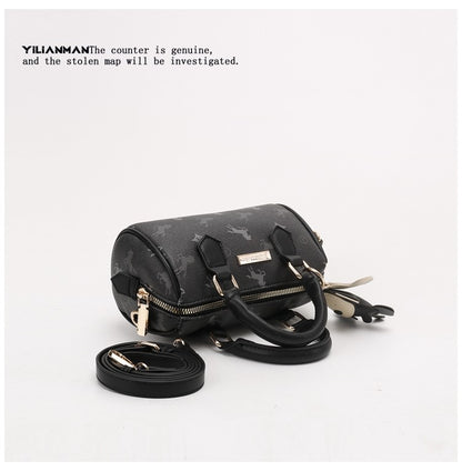 Exclusive Niche Design Vibrant Cylindrical Boston Bag for Women, Stylish Dual-use Top Handle Shoulder & Crossbody Bag