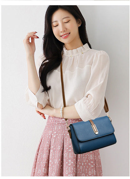 Women's Stylish Versatile Minimalist Square Bag, Color Block 3D Stereo Structured Phone Pouch, Multi-wear Crossbody & Single Shoulder Bag