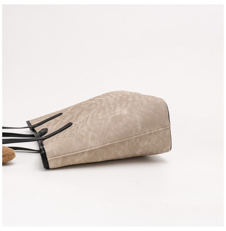 Women's Niche Design Large Capacity Commute Tote Bag, Spacious School Book Bag for Students, Versatile Shoulder & Top Handle Handbag