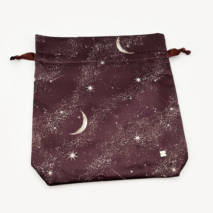 3-Size Pink Drawstring Storage Bag with Cute Chocolate Hearts - Sweet Gift & Organizer Pouch Set