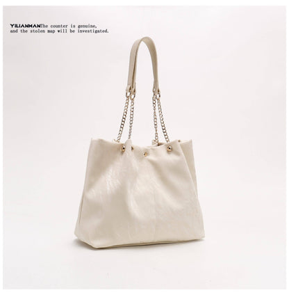 Women's Niche Unique Design Large-Capacity Tote Bag, Spacious Daily Commute Bag, Versatile Top Handle & Single Shoulder Handbag