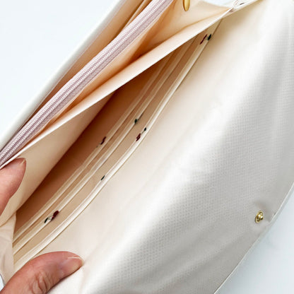 Pregnancy Document Wallet with Cherry Print - Horizontal Card & Record Holder for Expecting Mothers