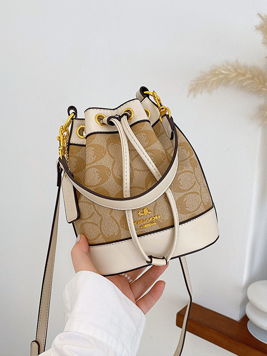 Women's Stylish Small Trendy Crossbody Bag, Spring & Summer Versatile Bucket Bag, Premium Texture Shoulder & Crossbody Handbag