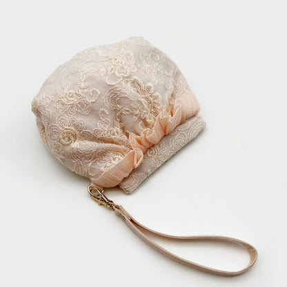 Sweetheart Lace Collection: Makeup Pouch, Jewelry Roll & Multi-Function Wallet