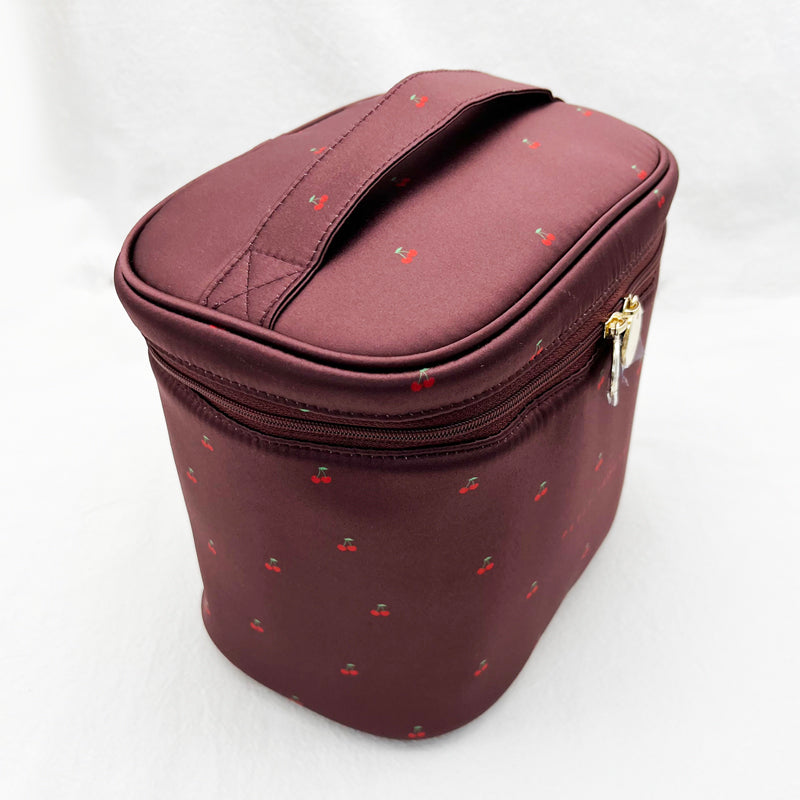 Petit Secret PETIT TROUVER sweet little cherry print portable travel makeup bag