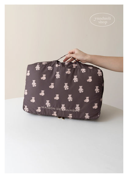 Soft, Cute and Adorable Cartoon Bear-Themed Travel Storage Set: Lightweight Storage Bags for Clothes and Underwear