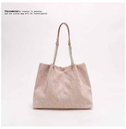 Women's Niche Unique Design Large-Capacity Tote Bag, Spacious Daily Commute Bag, Versatile Top Handle & Single Shoulder Handbag